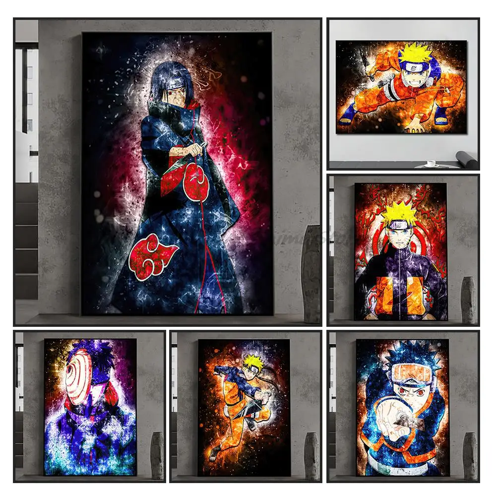 

Japanese Anime naruto itachi poster Pictures anime figure Cool bandai Manga Canvas paintings Prints Living Room Decoration