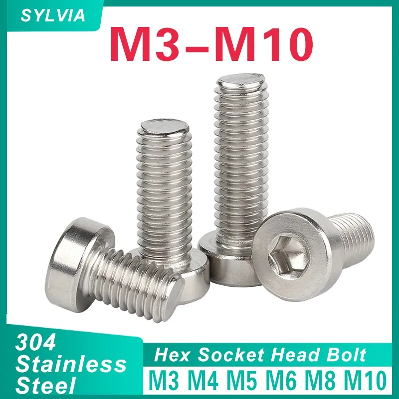 

2-50 шт., винты с шестигранной головкой из нержавеющей стали