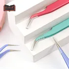 Пинцет из нержавеющей стали карамельных цветов, лента для самостоятельного ремонта, наклейка, журнал, планировщик, прецизионный инструмент, изогнутый прямой инструмент для ремонта