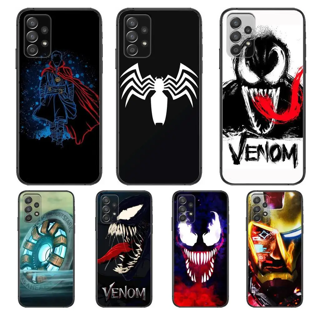 

2022 Marvel Comics Phone Case Hull For Samsung Galaxy A70 A50 A51 A71 A52 A40 A30 A31 A90 A20E 5G a20s Black Shell Art Cell Cove