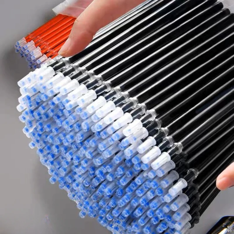 10/20/30 pcs/set 0.5mm Gel Pen Refills Red Blue Black Ink Stationery Writing Supplies Office Signature Rods Office School Needle