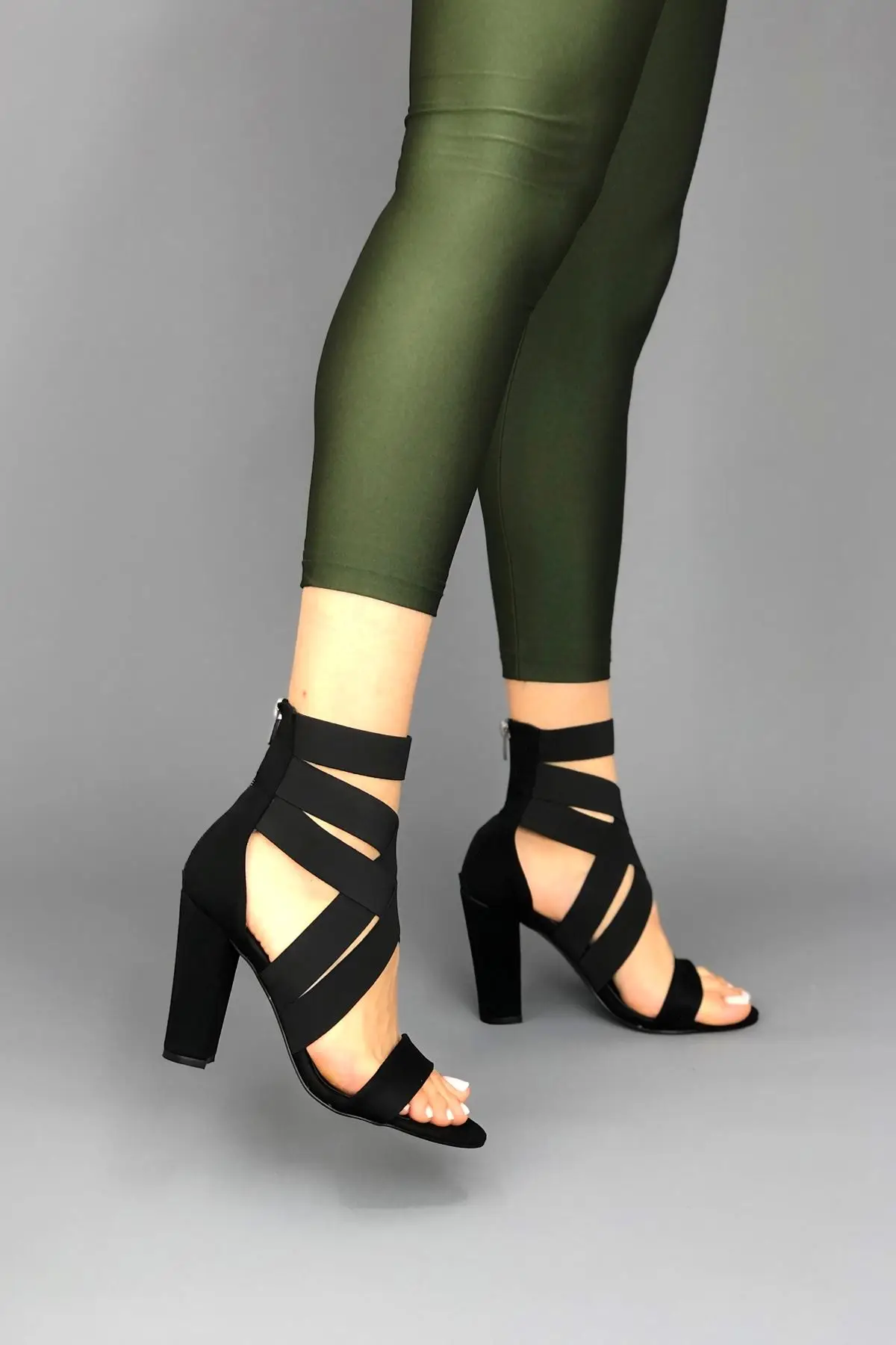 

Women's Fashion Handmade Special Suede Female Heels Shoes