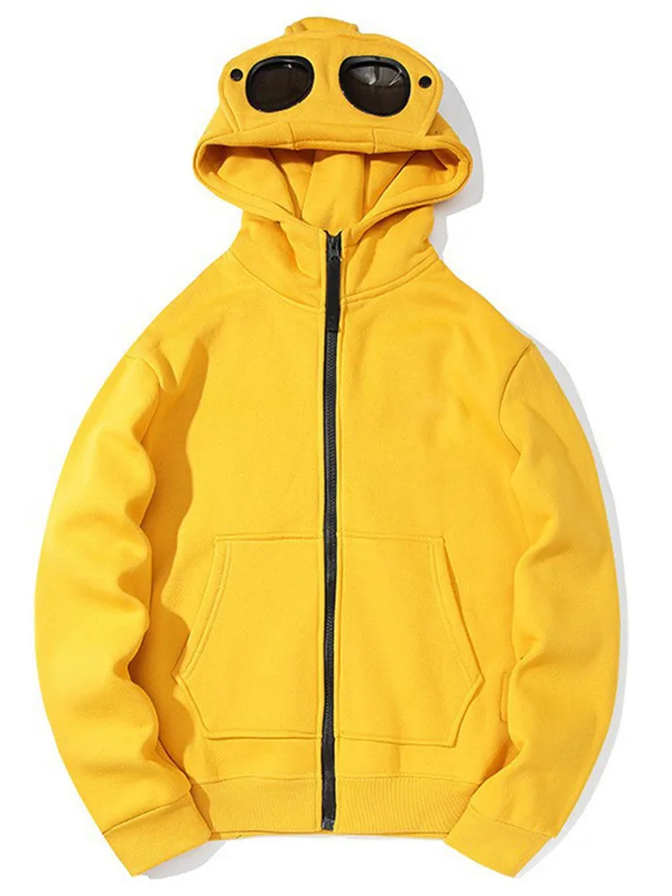 Повседневная мужская толстовка с капюшоном трендовые солнцезащитные очки на