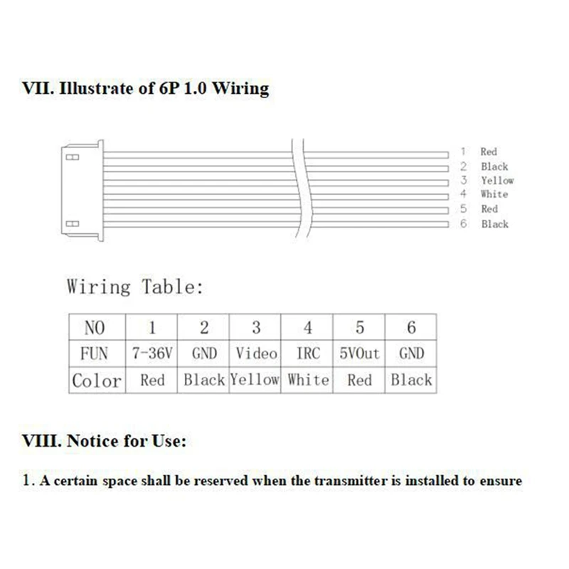 Видеопередатчик VTX 5 8 ГГц 3 Вт 48 каналов 25 МВт/5 МВт/1000 мВт/2000 МВт регулируемый для FPV