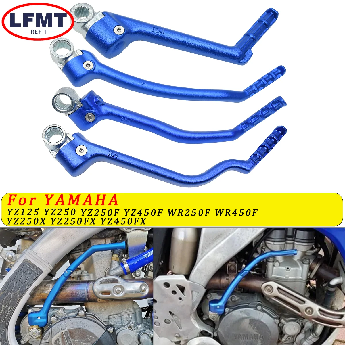 Кованая педаль стартера с ЧПУ для Yamaha YZ125 YZ250F YZ250FX YZ250 YZ250X YZ450F YZ450FX WR250F WR450F