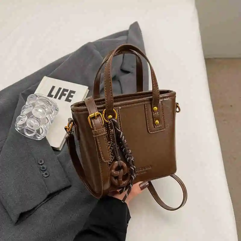 Сумки через плечо в стиле ретро новинка 2025 года женская сумка из искусственной