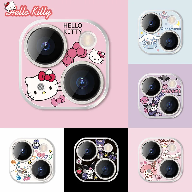 Hello Kitty Cinnamoroll Защитная пленка для объектива камеры IPhone 13 Promax 12 11 Mini Pro |