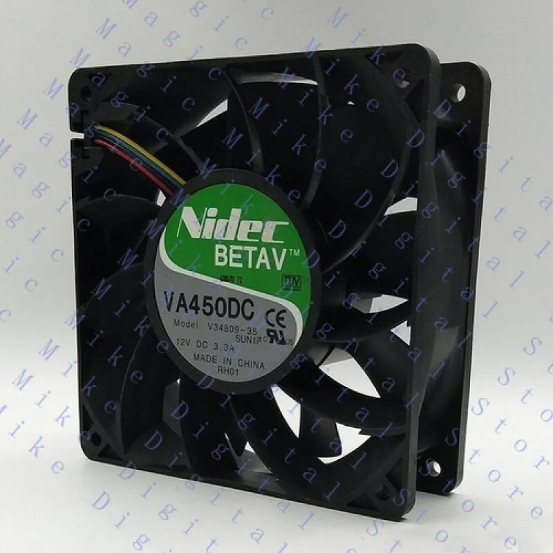 Фото Оригинальный UU для Nidec VA450DC V34809-90, 12 В постоянного тока, 3,3 А, 12 см, 12038, супервентилятор воздушного охлаждения №1