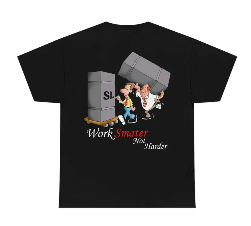 Работать умнее, не усерднее, подарок для работы в команде, футболка с надписью «Редактировать»