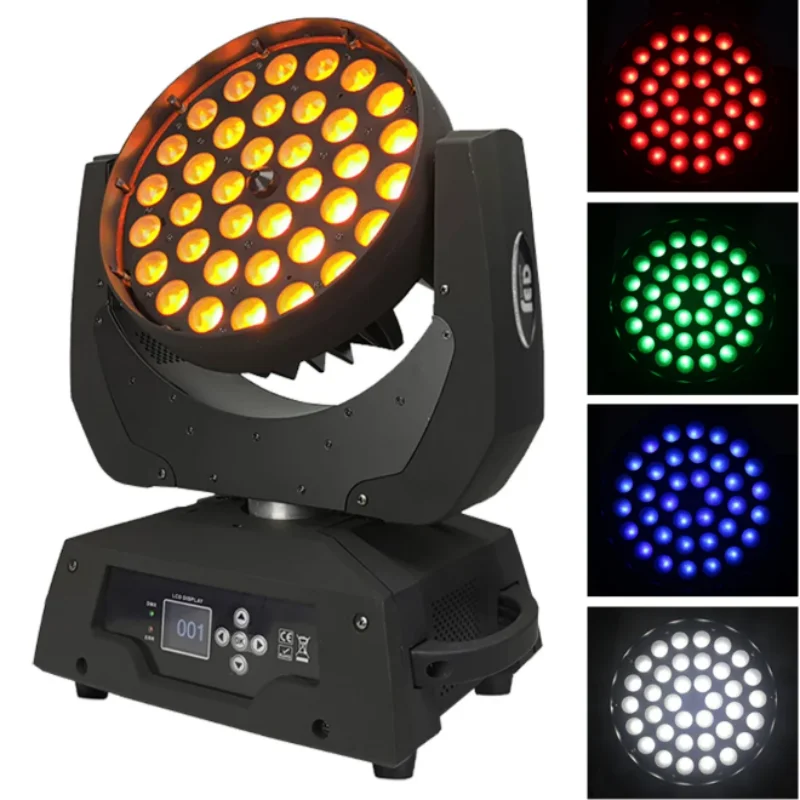 Botai Профессиональный 36*10 Вт 4-в-1 зум Фотографическая мойка с DMX512 для сцены