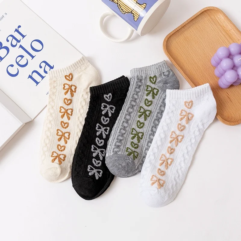 10pairs Cute Animal Cotton Socks Female Kawaii Cat With Dog Summer Short Sock Slippers Women Casual Soft Funny Boat Socks
