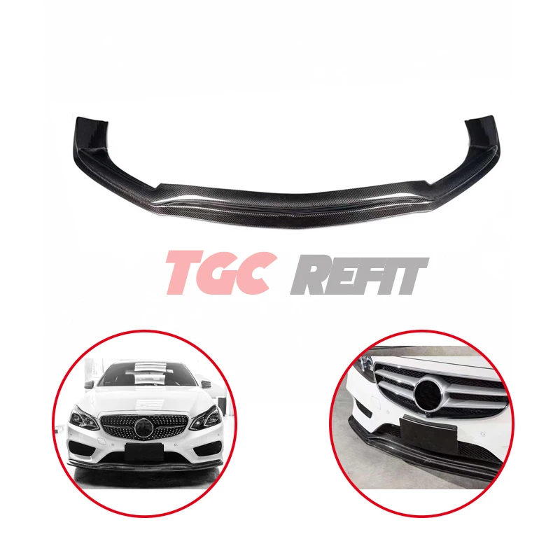 

Benz 2014-2016 E-Class W212 Late Carbon Fiber Front Lip Spoiler Front Bumper Lip Chin Spoiler FD Style Car Bumper Chin Guard