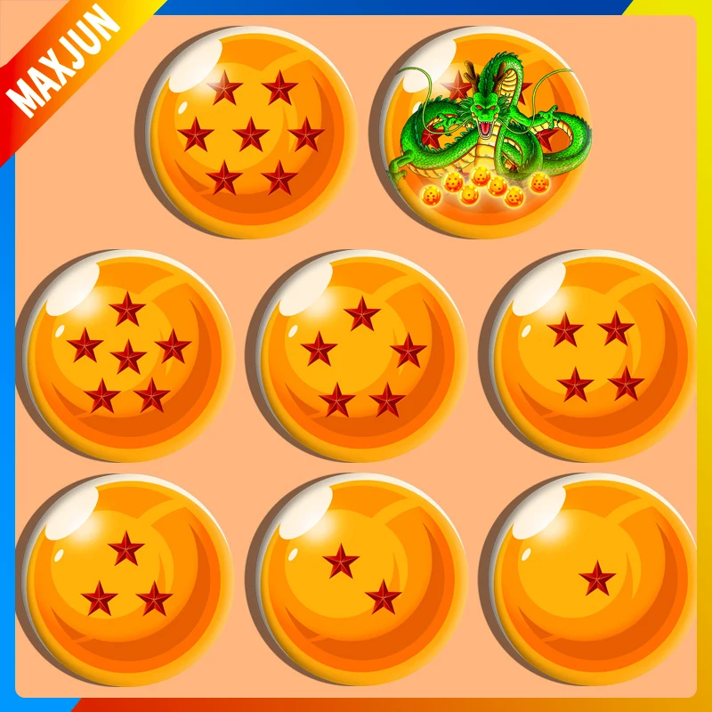 

Фигурка дракона из аниме «Драконий жемчуг», первичное аниме периферийное ожерелье Kakarotto, значок, маленький стоячий значок, 58 мм, 7 шт./1 комплект