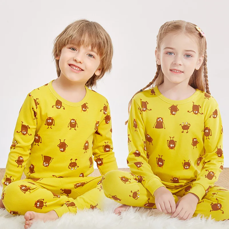 

Toddler Girls Boys Clothes Children's Cotton Pajamas Set Teenagers Sleepwear Baby Nightwear 2PCS Pyjamas For Kids 6 8 10 12Years