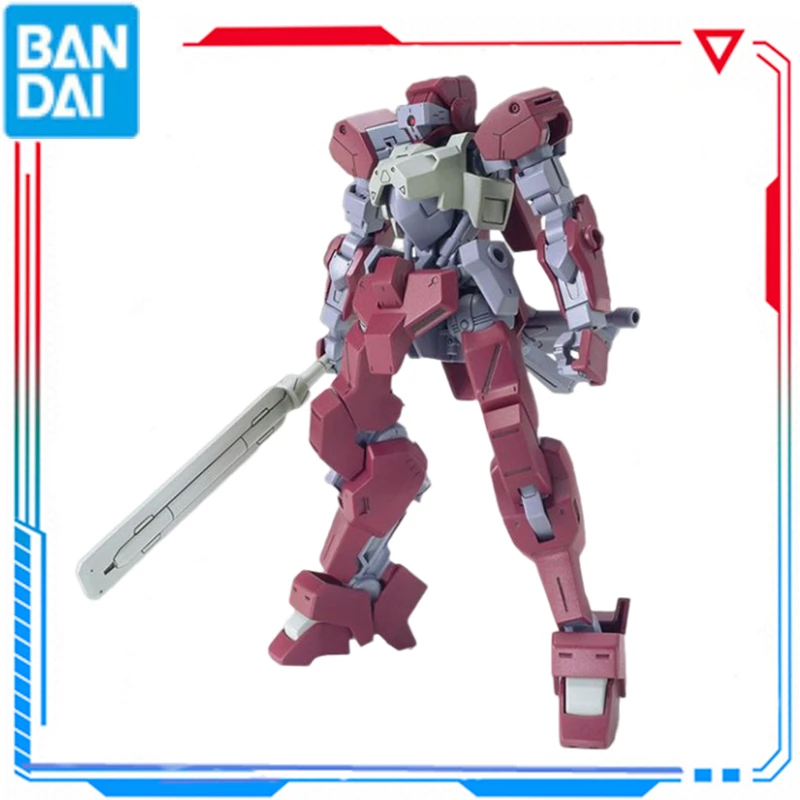 

Original Bandai Anime Peripheral Figure HG IBO 025 1/144 Jagged Orphans Frame Tiehua Group Lion Electric Assembled Model