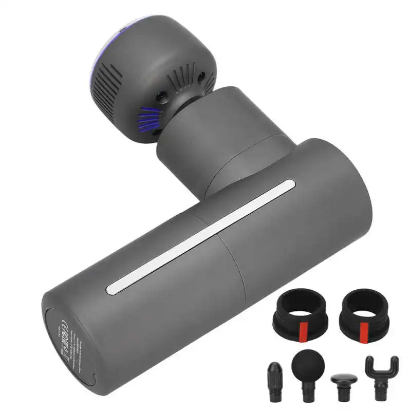 

Fascia Massage Machine Muscle Relaxation Low Noise Muscle Massage Gun 3 Massage Gears with 5 Massage Heads for Office