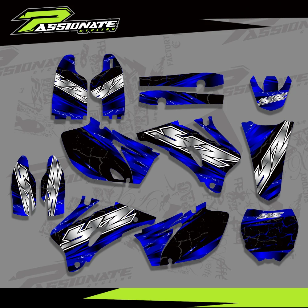 Для Yamaha YZ250F YZ450F YZ 250F 450F YZF 250 450 2006 2007 2008 2009 мотоциклетные графические фоновые наклейки наклейки на заказ