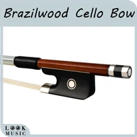 44 cello bow brazilwood octagonal stick ebony frog straight advance natural horse hair well balanced cello bow 780