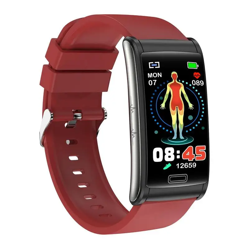 

Non Invasive Blood Glucose Smart Watch Heart Rate BP Body Temperature Monitoring Waterproof Fitness Trackers Bracelet