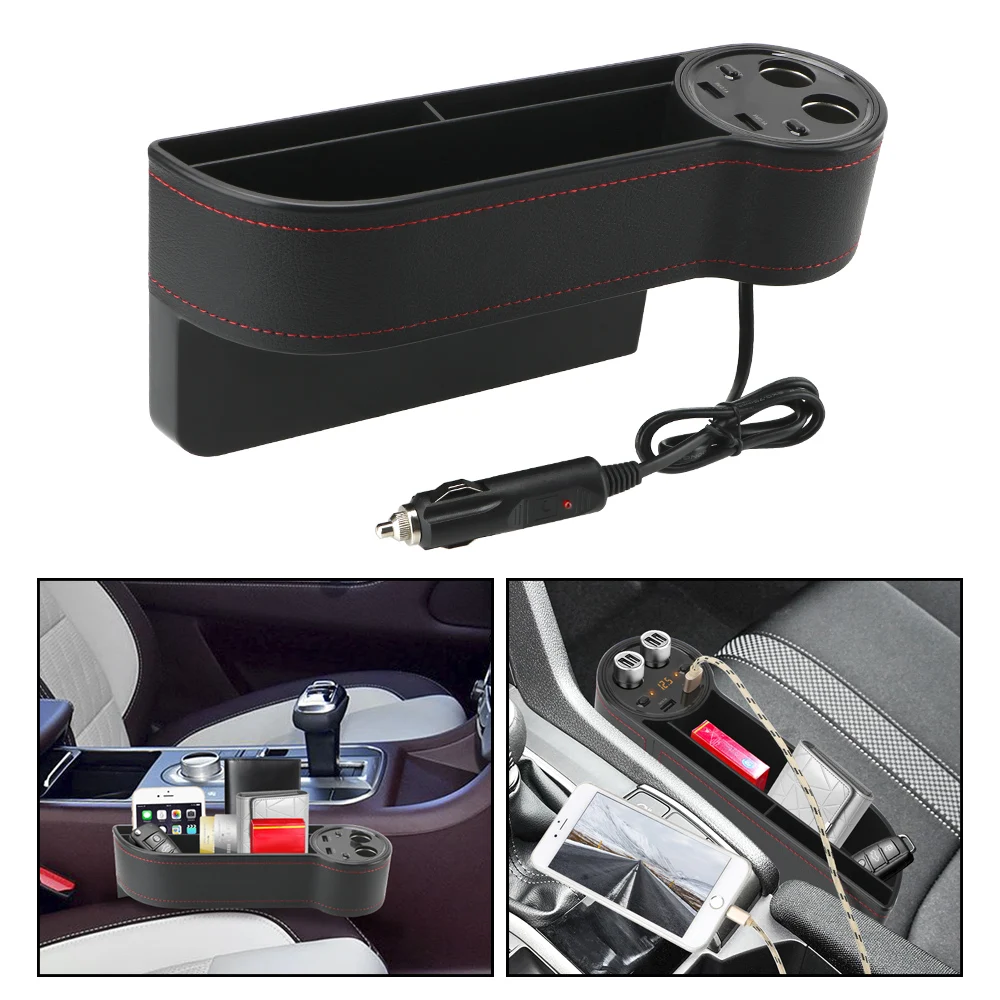 

Автомобильный Органайзер, органайзер на сиденье, ящик для хранения, Боковой разрез на сиденье автомобиля, карманные держатели для карт и те...