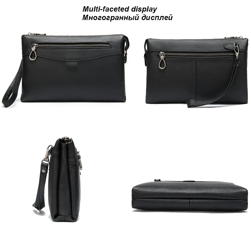 Мужской клатч из натуральной кожи высшего качества кошелек подходит для iPad 7 9