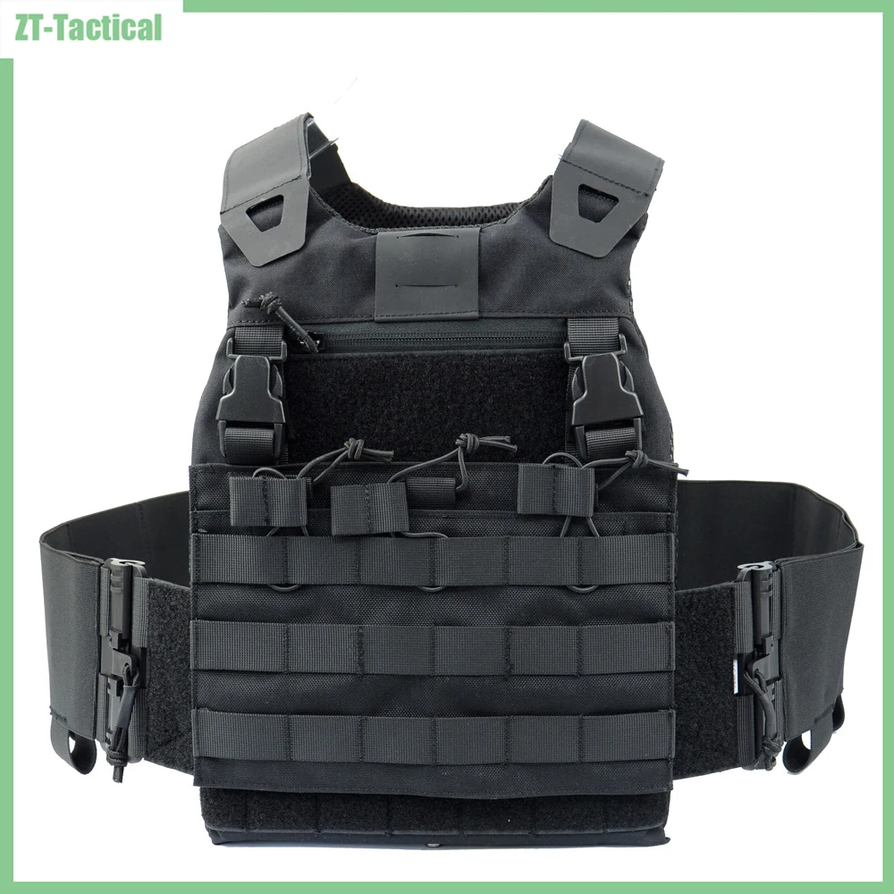 Фото Тактический жилет FCSK с передним клапаном M4 MOLLE, тактический жилет Molle для страйкбола с быстросъемным эластичным поясом, охотничья одежда №1
