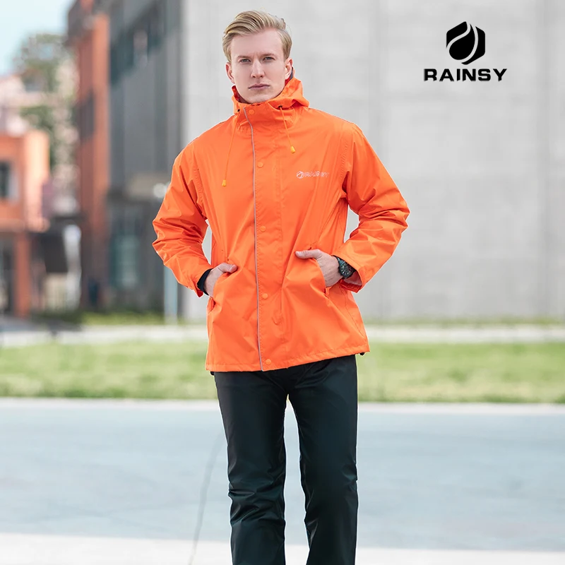 Мужской водонепроницаемый дождевик для скутера мотоцикла пешего туризма