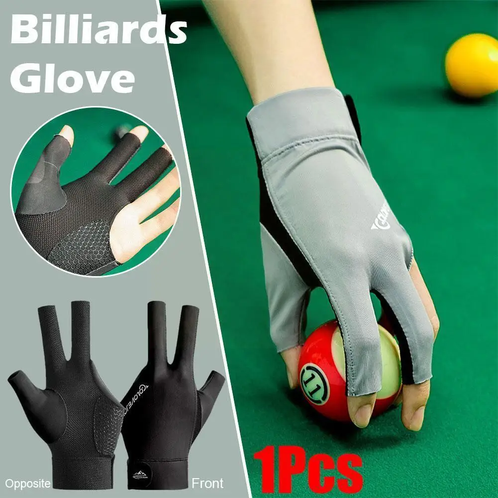 

Бильярдные перчатки, левая рука, снукер с тремя пальцами, не легкие тренировочные наклейки для бильярда, портативные аксессуары, эластичные X7m7