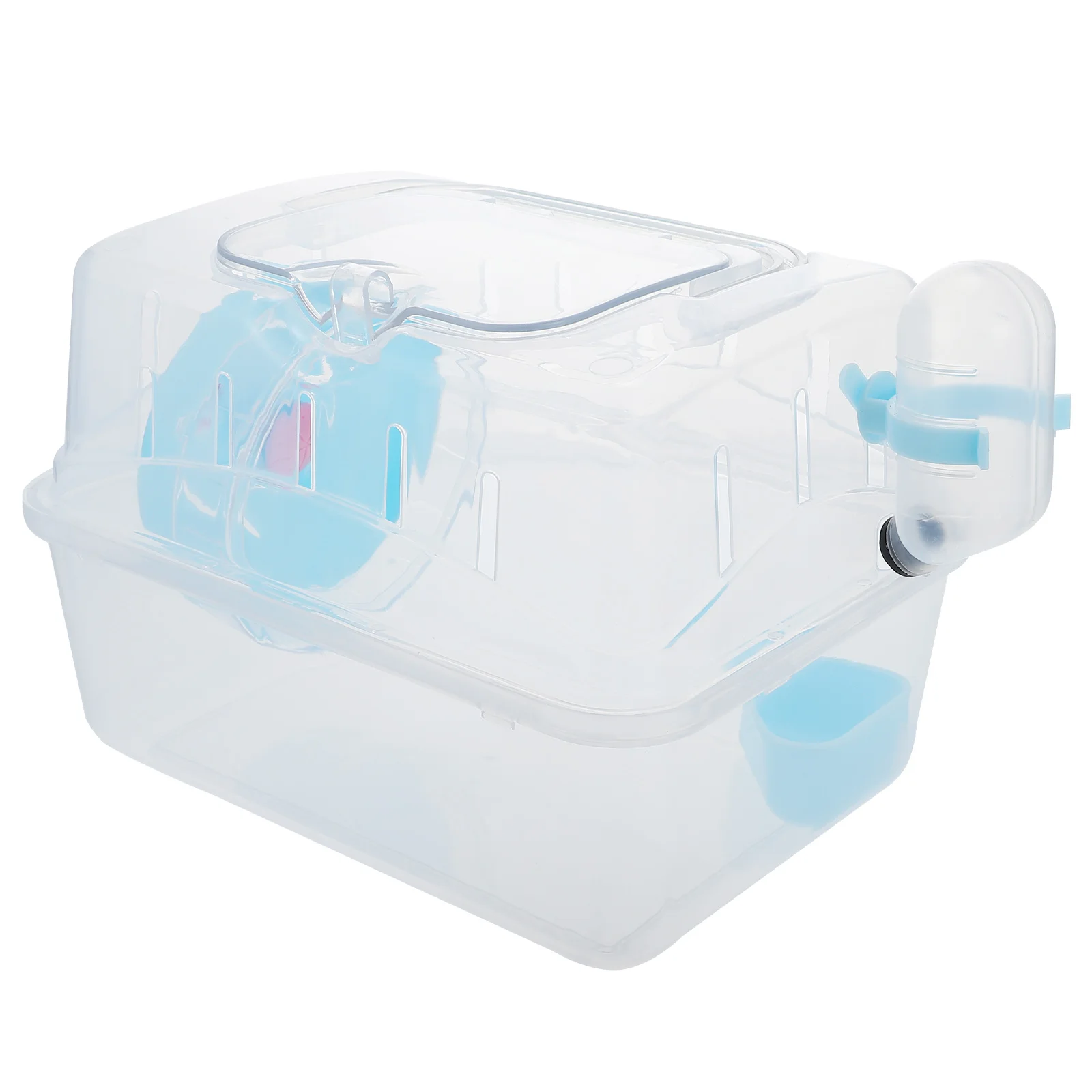 

Hamster Cage House Guinea Carrier Travel Box Rat Mouse Animal Litter Hideaway Pet Mice Transparent Chinchilla Carrying Portable