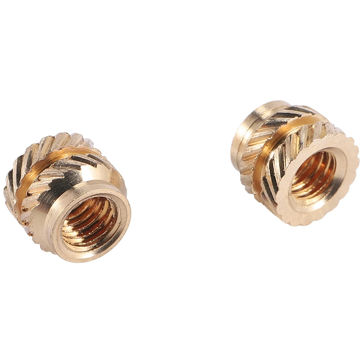 

100Pcs M3 Thread Knurled Brass Threaded Heat Set Heat Resistant Insert Embedment Nut,M3X5X4,for 3D Printer Voron 2.4 Etc