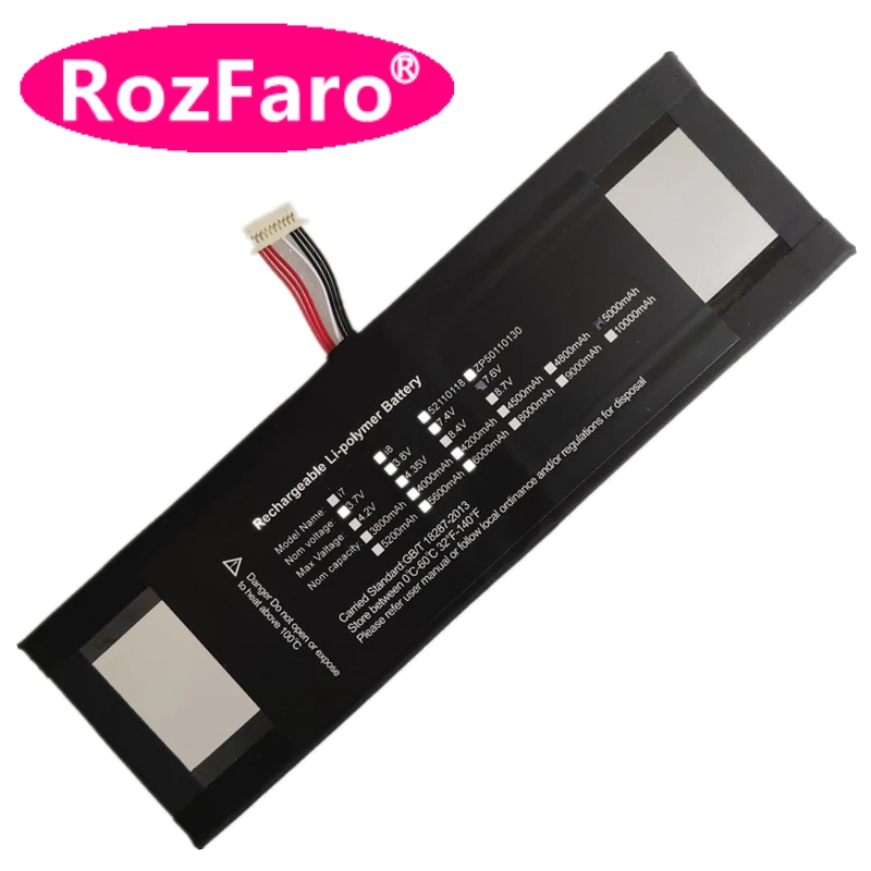 RozFaro для GemiBook Chuwi 13 CWI528 Pro 14 CWI529 Q512G 20090943 Замените аккумулятор 7 6 В 5000 мАч 10 контактов