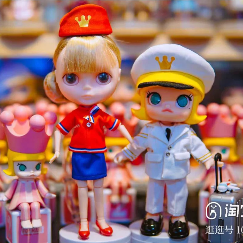 

Attendant Captain Molly Set Small Cloth Bjd Doll Anime Figure Model Style Decoration Room Desktop Collect Figurine Toys Gifts