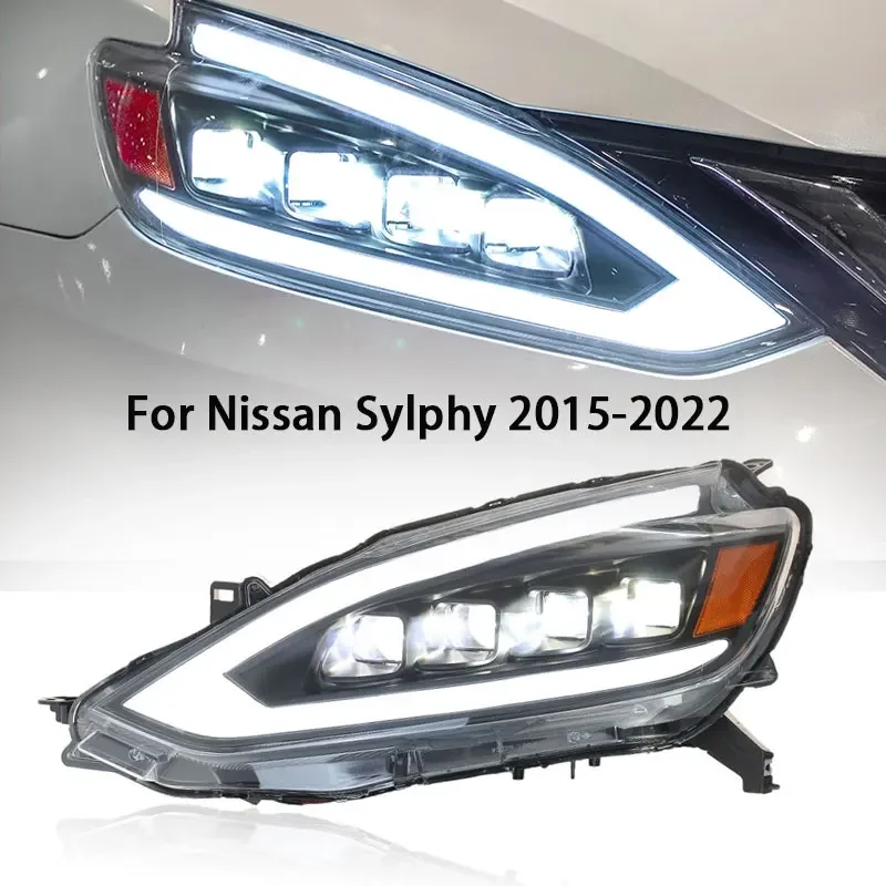 Автомобильные фары для стайлинга Nissan Sylphy Sentra светодиодные 2015-2022 DRL спрятанный