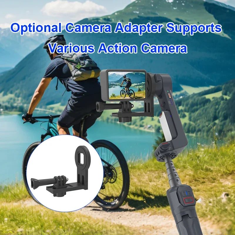 Dostawa fabryczna A10 Sterowanie bezprzewodowe przenośny stabilizator kamery ręcznej ze światłem wypełniającym statywem do selfie transmisji na
