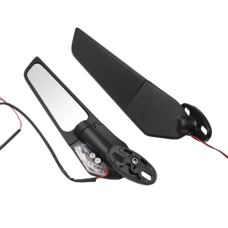 

2PCS Motorcycle Mirrors Modified Wind Wing Adjustable Rotating Rearview Mirror For Kawasaki Yamaha Honda Ducati