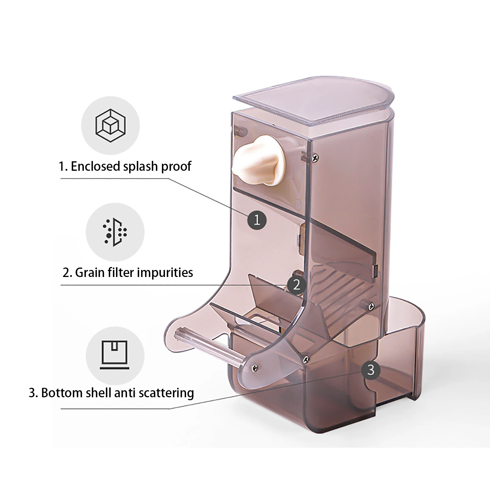 

Автоматическая кормушка для птиц, кормушка для семян попугаев без беспорядка, кормушка для птиц, прозрачная кормушка для птиц, кормушка для домашних животных