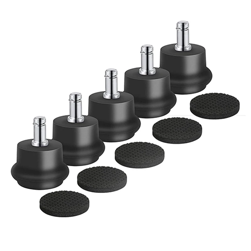 

HOT SALE 10Pcs Bell Glides Replacement Office Chair Or Stool Swivel Caster Wheels To Fixed Stationary Castors