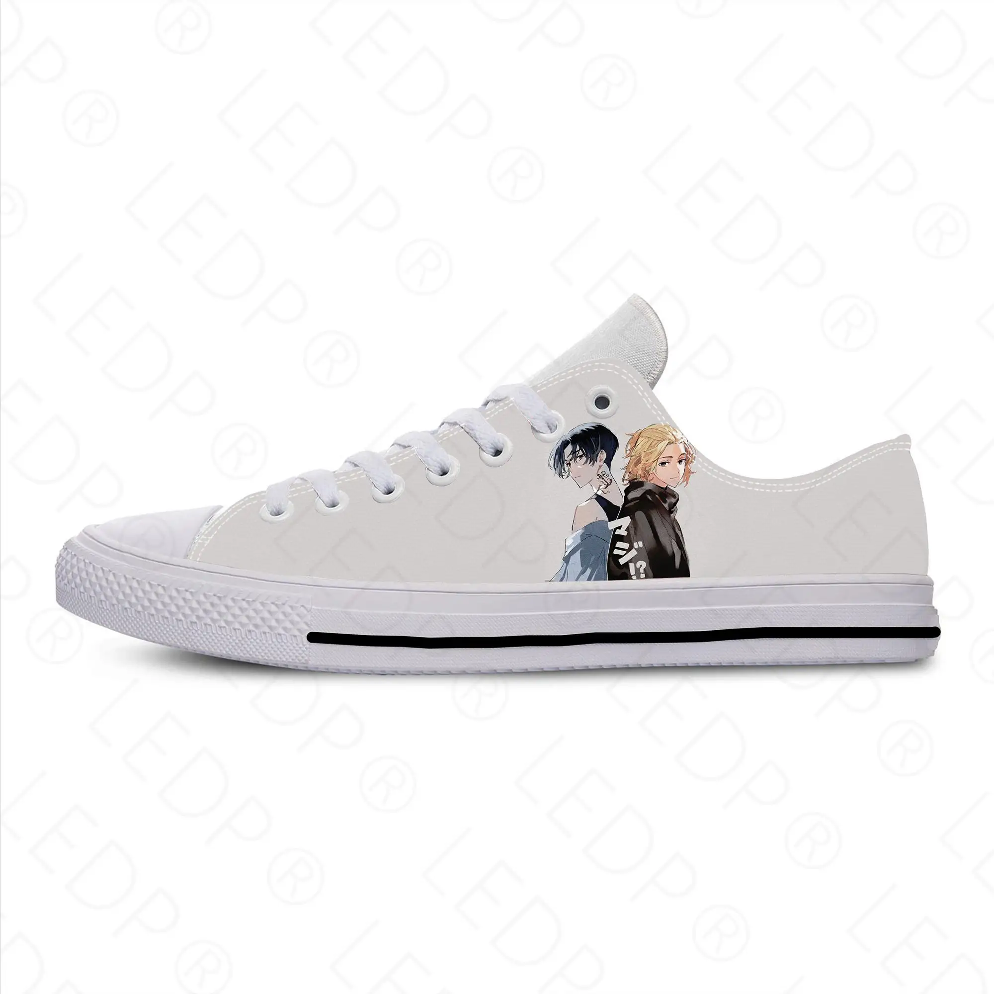 

Кроссовки мужские/женские из ткани с низким верхом и 3D-принтом