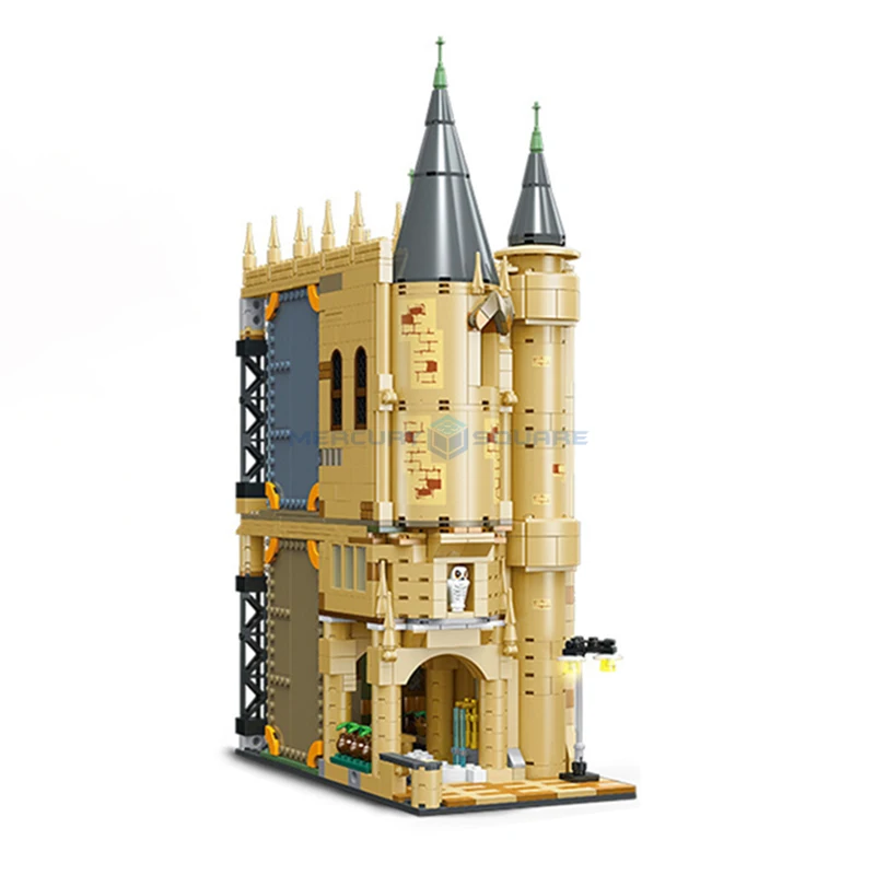 

Magic Castle MOC 9004 Modular Building Bricks Wizarding Academy View Medieval Movie Architecture Model Blocks Ideas Toy Set Gift