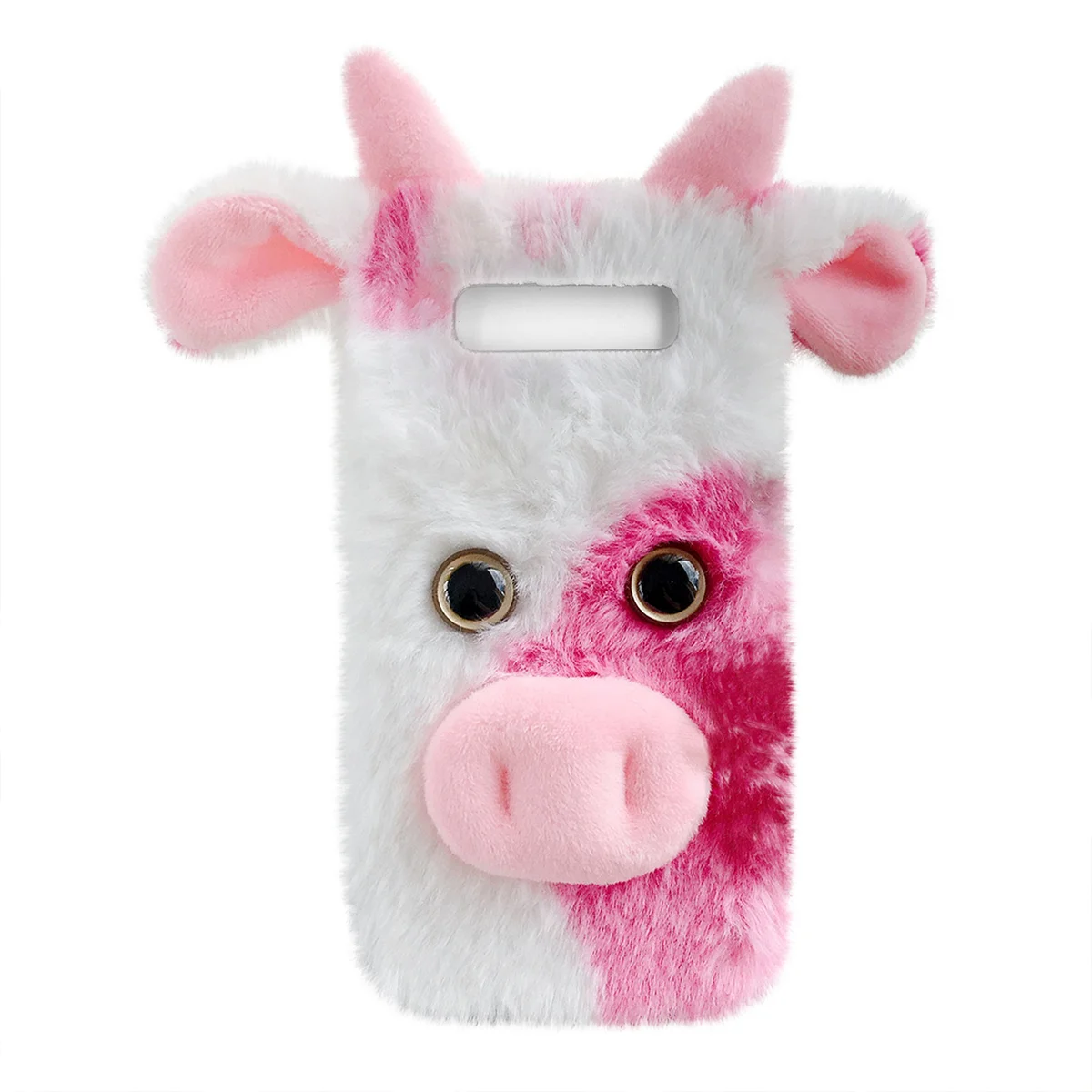 

Girls Winter Warm Phone Protector Cartoon Cow Phone Shell Compatible with S10