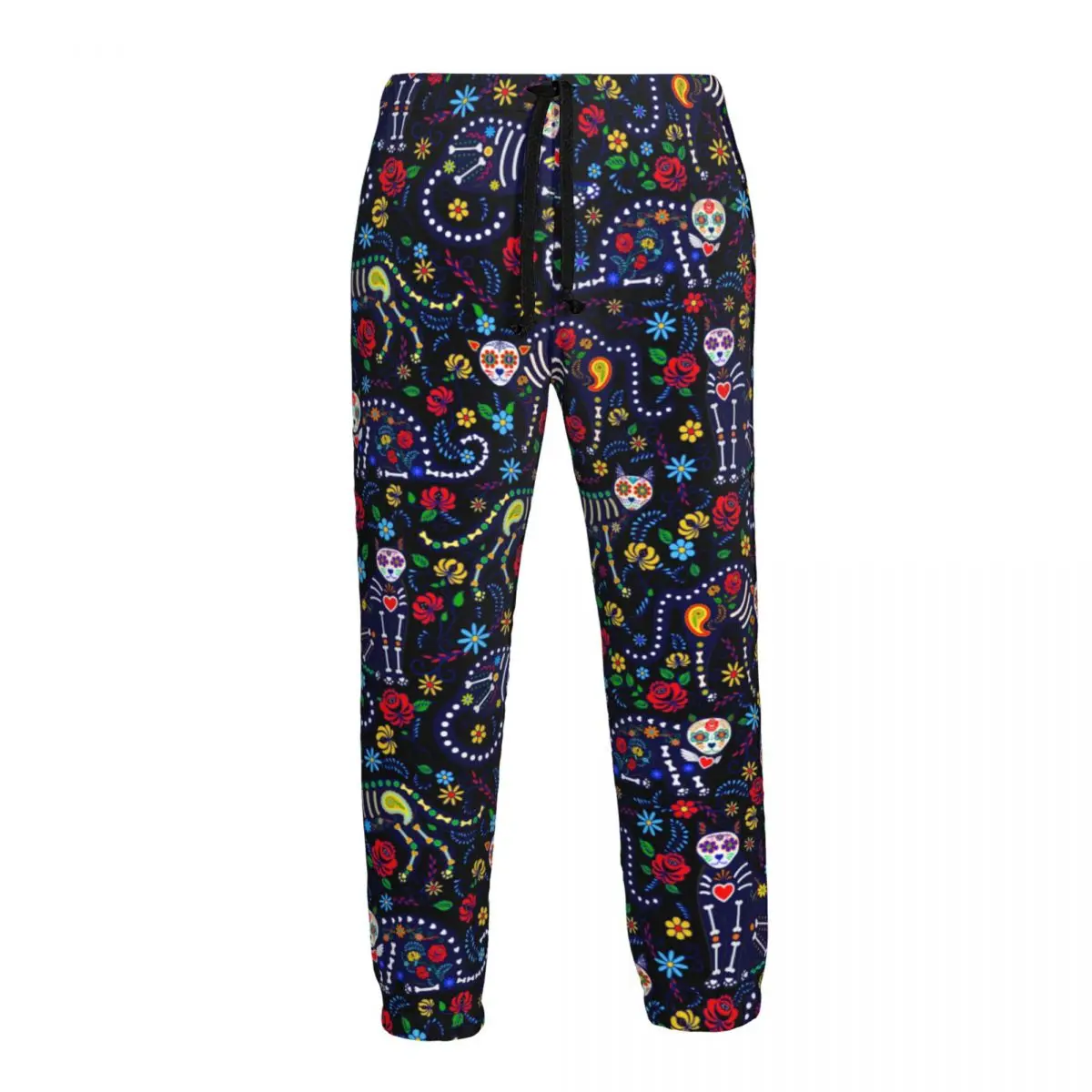 

Men Joggers Pants Calavera Cats And Sugar Skulls For Day Of The Dead Man Sweatpants Streetwear Casual Mens Pants