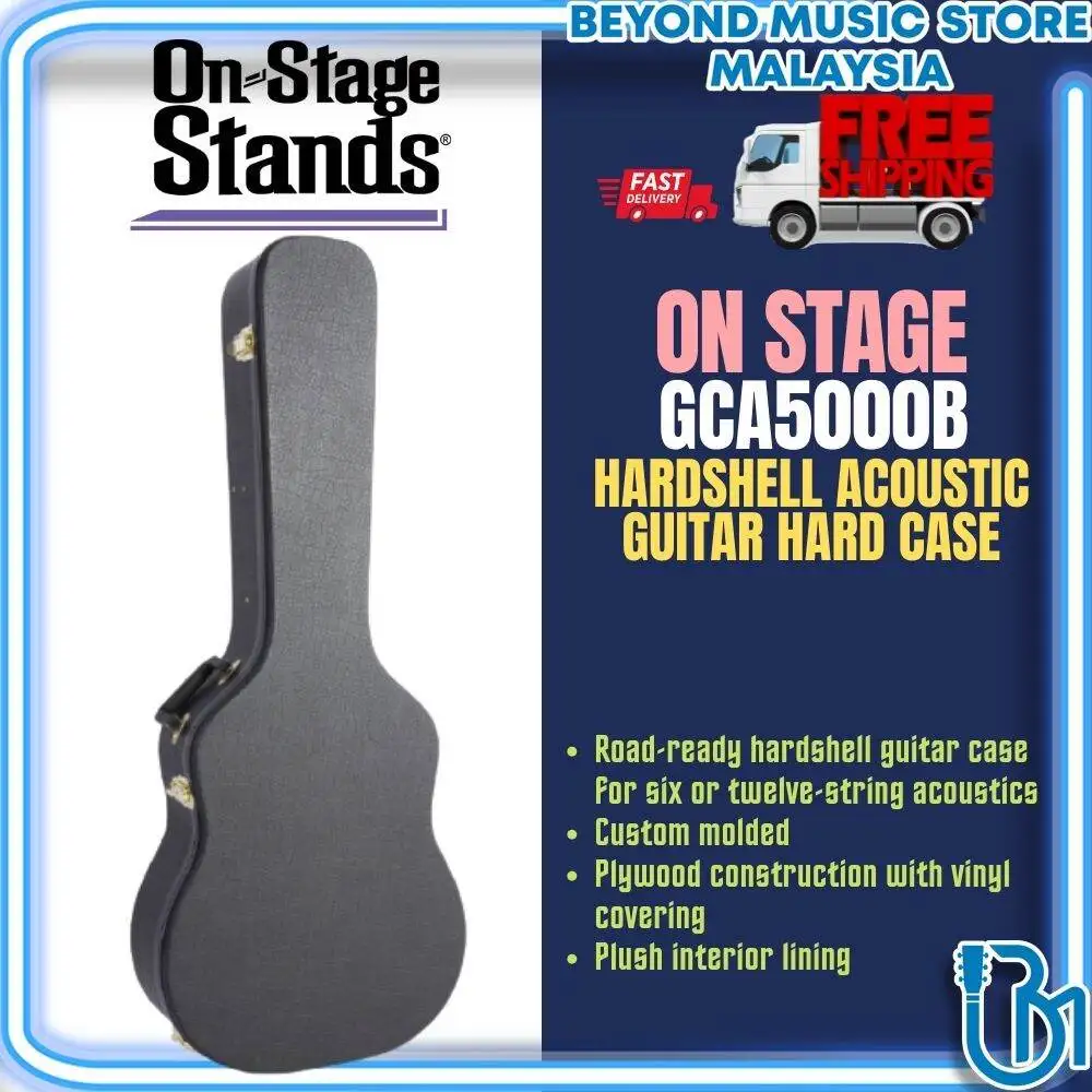 

ON STAGE GCA5000B HARDSHELL ACOUSTIC GUITAR HARD CASE