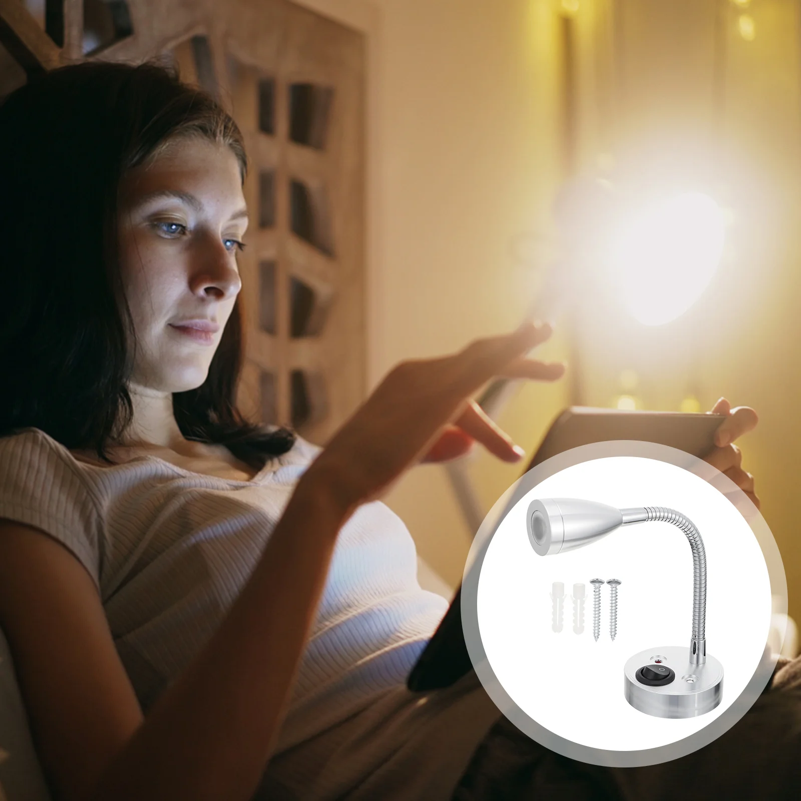 

Portable LED Light Spotlight 12V 3W LED RV Towing Yacht LED Reading Light