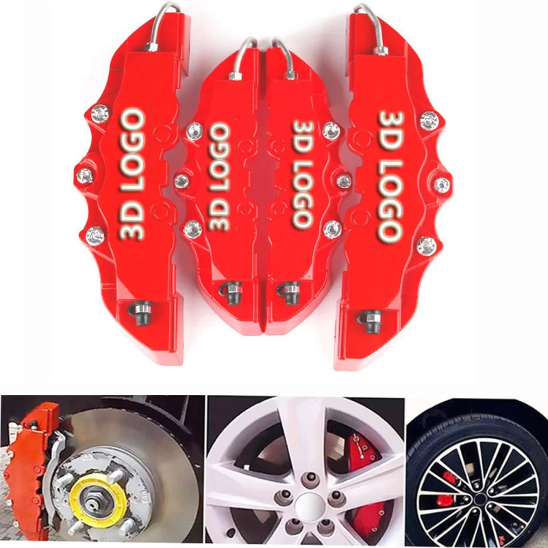 

KUNBABY 8 цветов ABS пластик автомобиль авто 3D слово стиль дисковый тормоз суппорт Чехлы передний и задний автомобиль стайлинг Бесплатная достав...