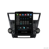 9 7 octa core tesla style vertical screen android 10 car gps stereo player for toyota highlander kluger 2008 2013