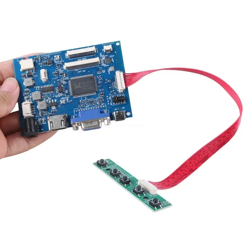 Фото 50-контактный TTL 40-контактный LVDS плата драйвера ЖК-экрана ЖК-дисплей в сборе 1024X600 комбинированный контроллер драйвера №3