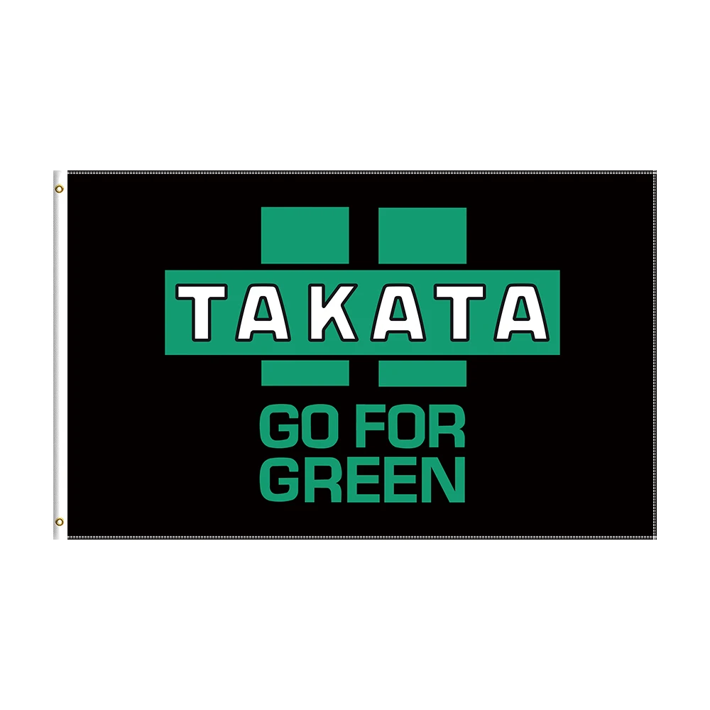 

3x5Ft TAKATAs флаг гоночный автомобиль печатный баннер для декора
