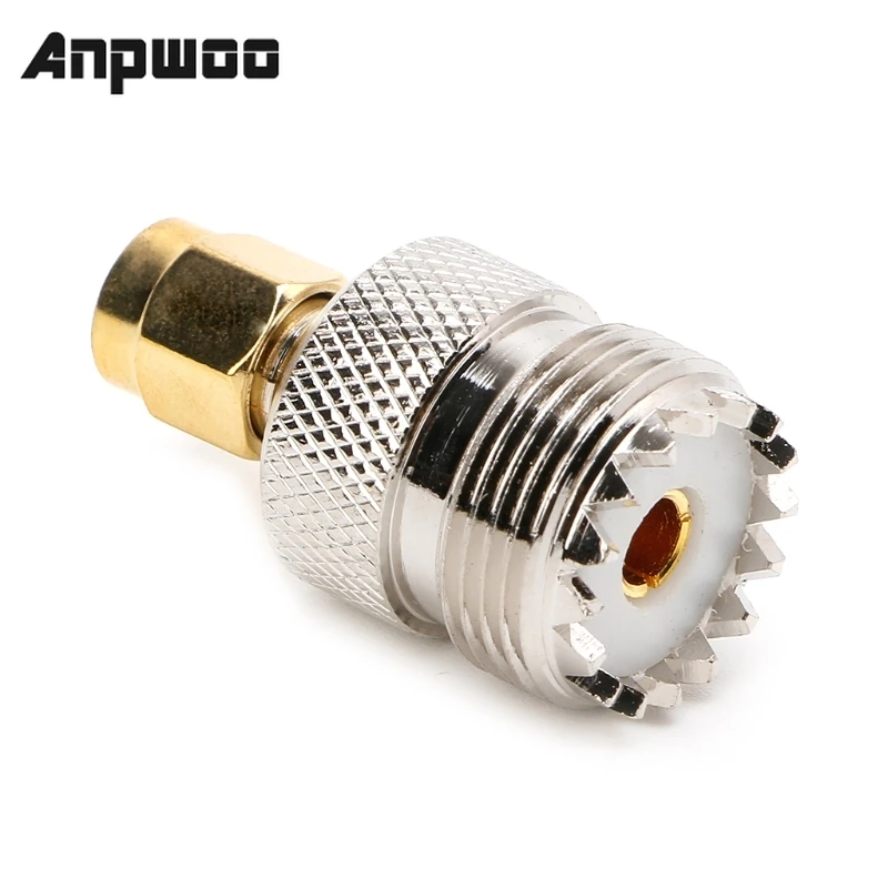 

ANPWOO Hot Sale UHF Female to SMA Male Plug Connector Coaxial Adapter