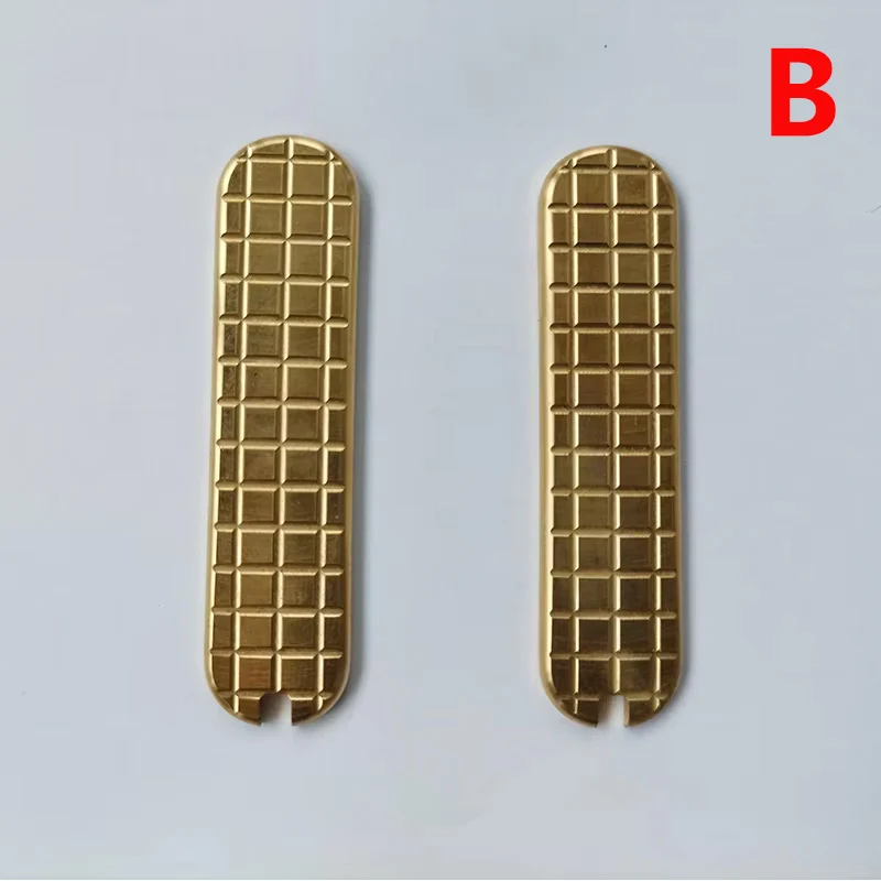 

Весы с ручкой ножа из латунного материала с ЧПУ для швейцарских армейских ножей Victorinox 58 мм со слотом для зубчатого пинцета, замена детали