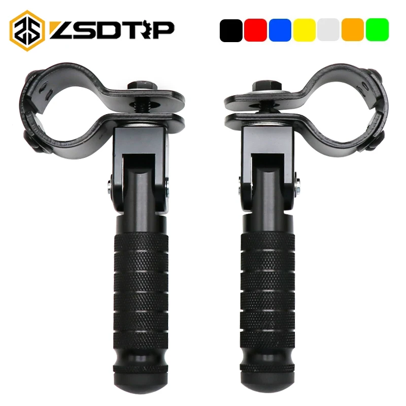 ZSDTRP 2 шт 8 мм Высококачественные Универсальные подножки 90 градусов складные подножки задние педали простая установка